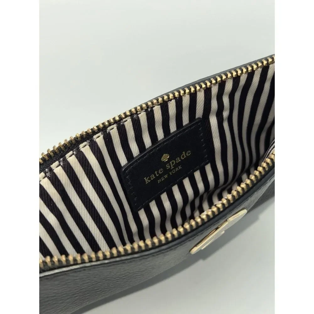 Kate‎ Spade New York L117354 Women's Black Leather Wristlet